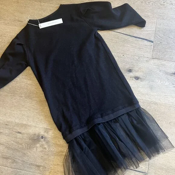 Black Tule Poetry Sweater Dress
